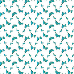 Leaves On Branch Seamless Vector Pattern Design