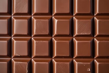 Rich dark chocolate squares, a decadent treat promising pure indulgence and blissful moments, captured in close-up detail showcasing its smooth texture and deep brown hue.
