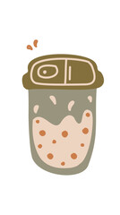illustration of a jar of jam