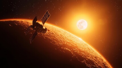 Spacecraft using a gravitational slingshot maneuver around an exoplanet s massive moon