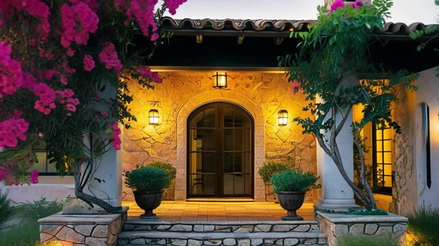 Mediterranean Villa with Lush Courtyard
