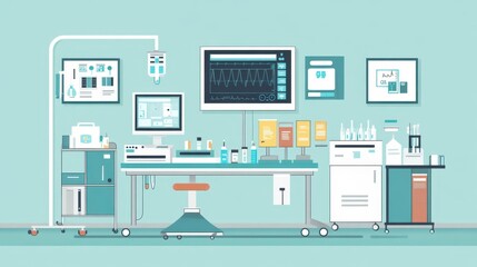 Modern Medical Equipment in a Hospital Setting