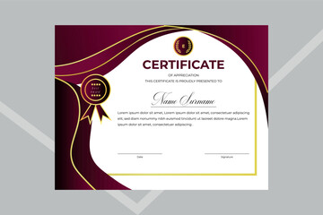Certificate design template