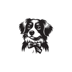 dog vector silhouette clipart logo concept