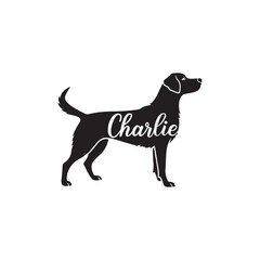 dog vector silhouette clipart logo concept