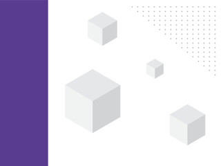 vector illustration of a cube