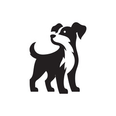 dog vector silhouette clipart logo concept