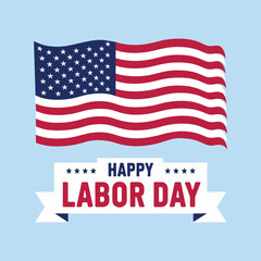 Happy Labor Day Celebrating typography t-shirt deign concept with red stars Vector illustration, labor day post design template isolated on Grey background, Labor day design template, EPS File