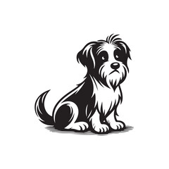 dog vector silhouette clipart logo concept