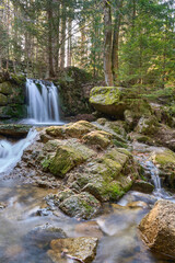 Karkonoski Park Narodowy wodospad Poidło, dopływ rzeki Kwisa © Zbigniew