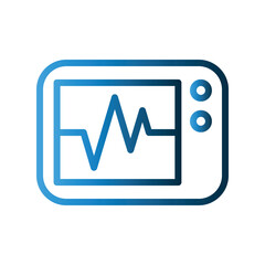 Pulse icon design template