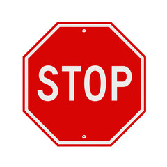 Red Stop Sign: A bold, iconic red stop sign stands as a clear and concise symbol of safety and traffic regulation. A simple yet powerful message conveyed to all viewers.
