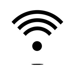 Wi-Fi Connectivity Icon: A sleek, minimalistic graphic showcases the universally recognized Wi-Fi symbol, representing seamless digital communication and connectivity.