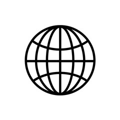 Global Connections: A minimalist depiction of the globe, representing worldwide networks, communication, and the interconnectedness of our planet.