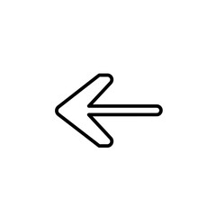Simple Arrow: a clean, minimalist arrow pointing left.