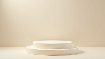 ract cream colored box empty podium used product presentation displays unique design features effectively visually appealing