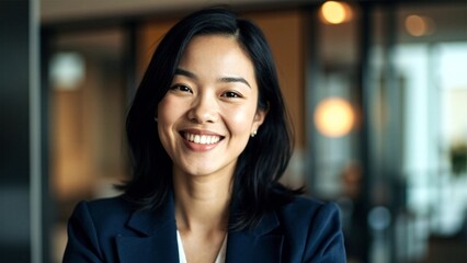 Smiling crestive business woman