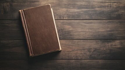 Vintage book on wooden table