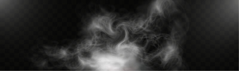 Realistic smoke on transparent background with soft swirling effect, misty fog, airy vapor, atmospheric haze, drifting smog, subtle steam, floating cloud, delicate fumes.	
