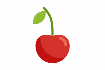 bladder cherry fruit flat vector illustration