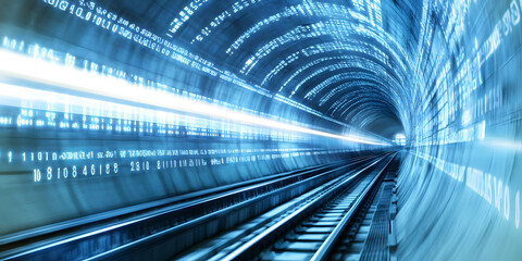 Data Streams Through Digital Tunnel Fast