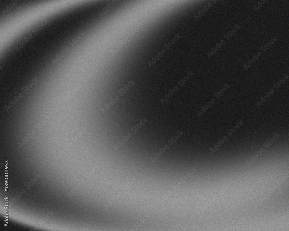 Poster Abstract grayscale background with smooth, flowing curves and subtle lighting.
