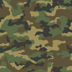 Fototapeta premium modern vector camouflage background, seamless pattern for clothing printing, army design