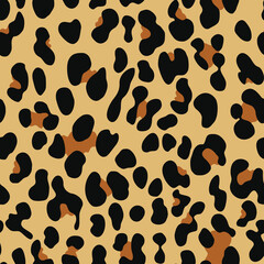 animal print leopard skin texture vector seamless illustration