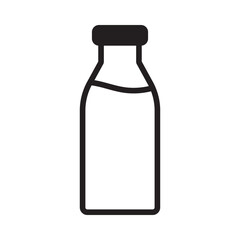 Bottle icon. Milk bottle icon. Milk jar icon.
