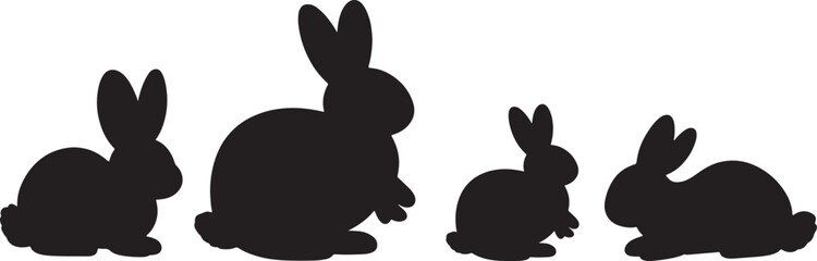 Cute Cartoon Rabbit Vector Illustration – Adorable Bunny Clipart for Kids and Spring Designs