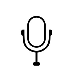 microphone on white background