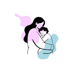 Mother and Child A Tender Embrace