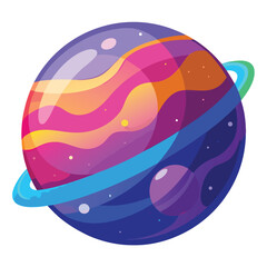colorful-planet-galaxy-on-white-background