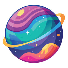 colorful-planet-galaxy-on-white-background
