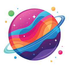 colorful-planet-galaxy-on-white-background