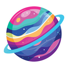 colorful-planet-galaxy-on-white-background