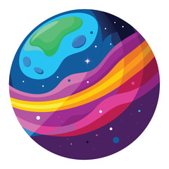 colorful-planet-galaxy-on-white-background