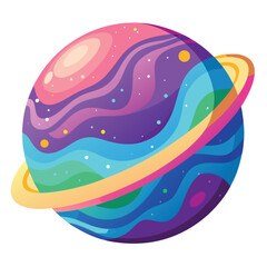 colorful-planet-galaxy-on-white-background