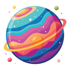 colorful-planet-galaxy-on-white-background