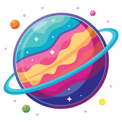 colorful-planet-galaxy-on-white-background