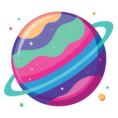 colorful-planet-galaxy-on-white-background