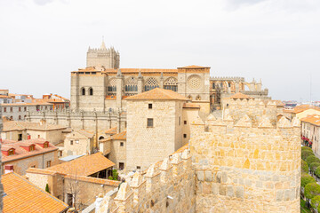 Fototapeta premium Fortified Medieval City of Ávila, Spain: Explore the Iconic Walls