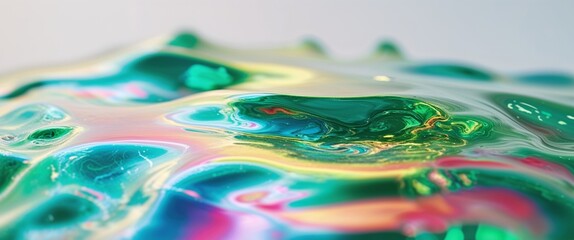 Stunning Iridescent Liquid Texture Background