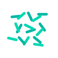 Lactobacillus probiotics. Vector cartoon flat style illustration.