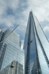 Naklejka premium The business district of London, skyscrapers in UK