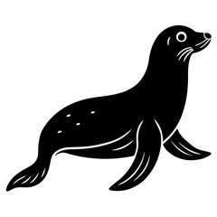 Animal seal silhouette vector illustrator