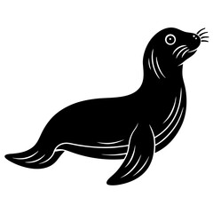 Animal seal silhouette vector illustrator