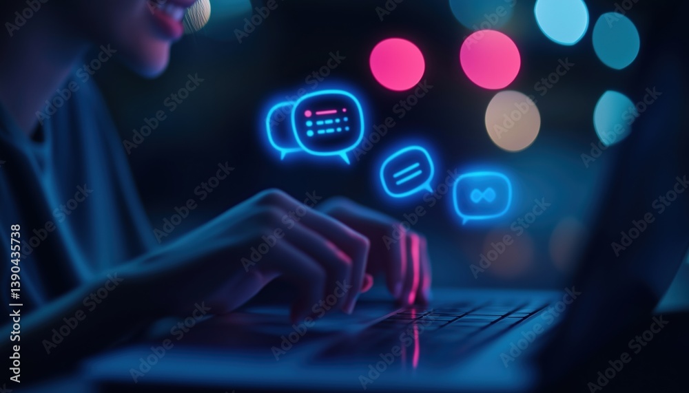 Wall mural ai chatbot: your trusted assistant for customer service support. utilize ai technology for automatic