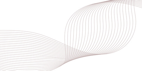 Fototapeta premium Abstract Curved Black and White Line Wave Background