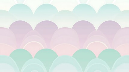 Pastel wave seamless pattern.